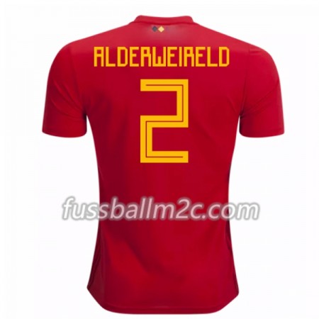 Fußballtrikots Belgien Alderweireld 2 Heim Trikotsatz WM 2018